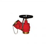 OBLIQUE LANDING VALVE, MALE THREADED INLET